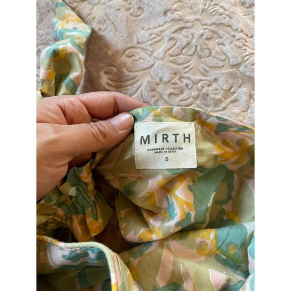 Mirth Seminyak Dress in Olive Bloom Halter neck size small - Picture 6 of 7